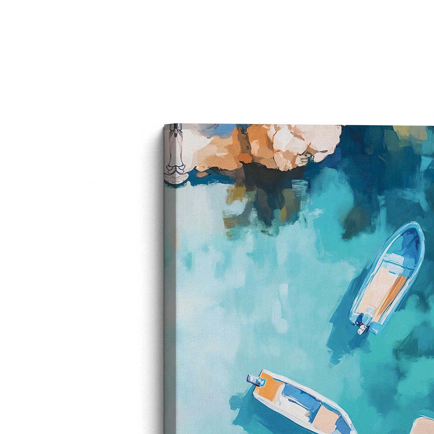 [Color:Stretched Canvas], Picture of the corner of the art