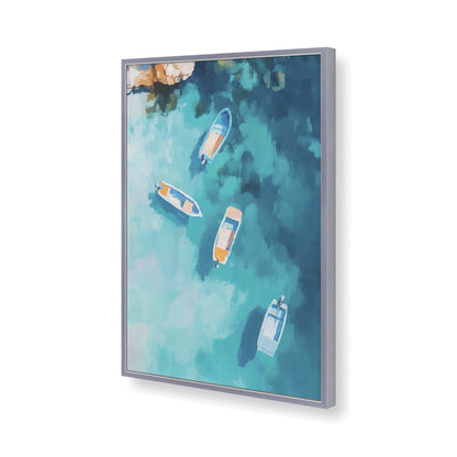 [Color:Polished Chrome], Picture of art in a Polished Chrome frame of the corner