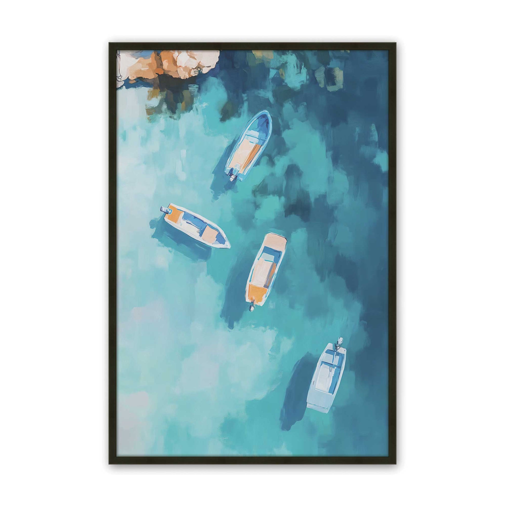 [Color:Satin Black], Picture of art in a Satin Black frame