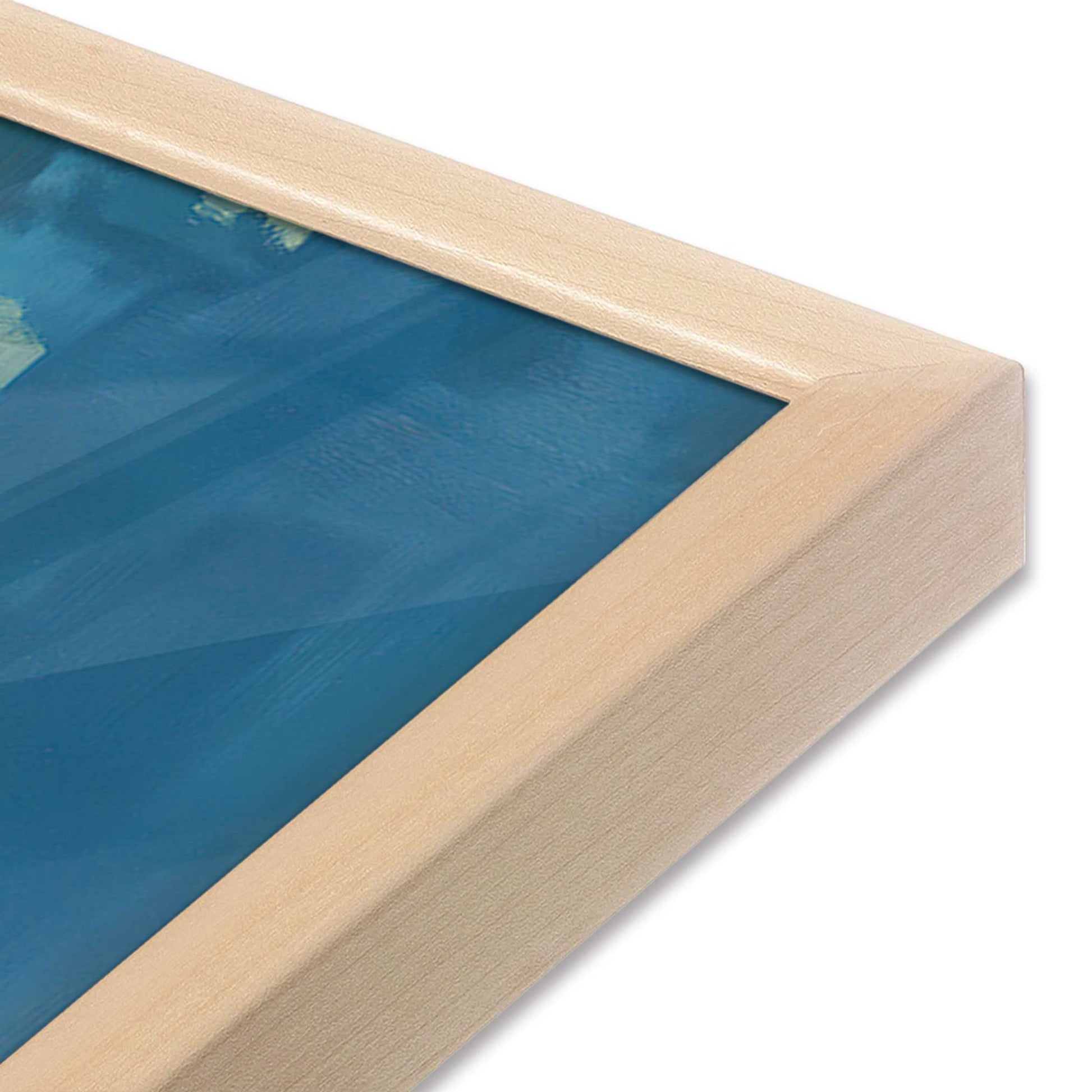 [Color:Raw Maple], Picture of art in a Raw Maple frame at an angle