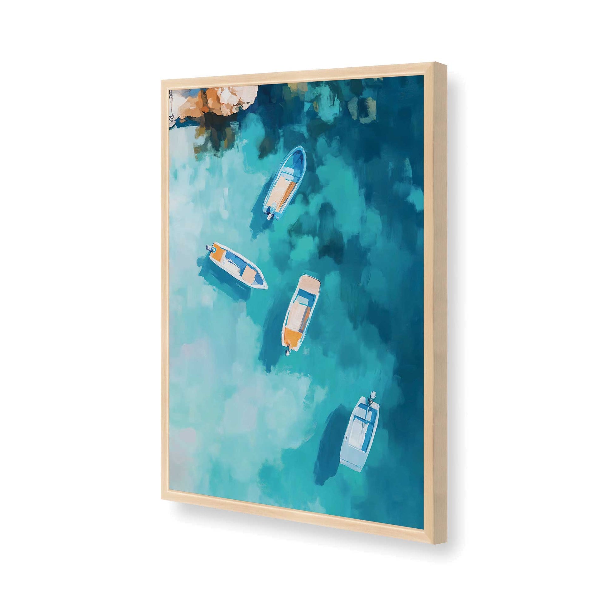 [Color:Raw Maple], Picture of art in a Raw Maple frame of the corner