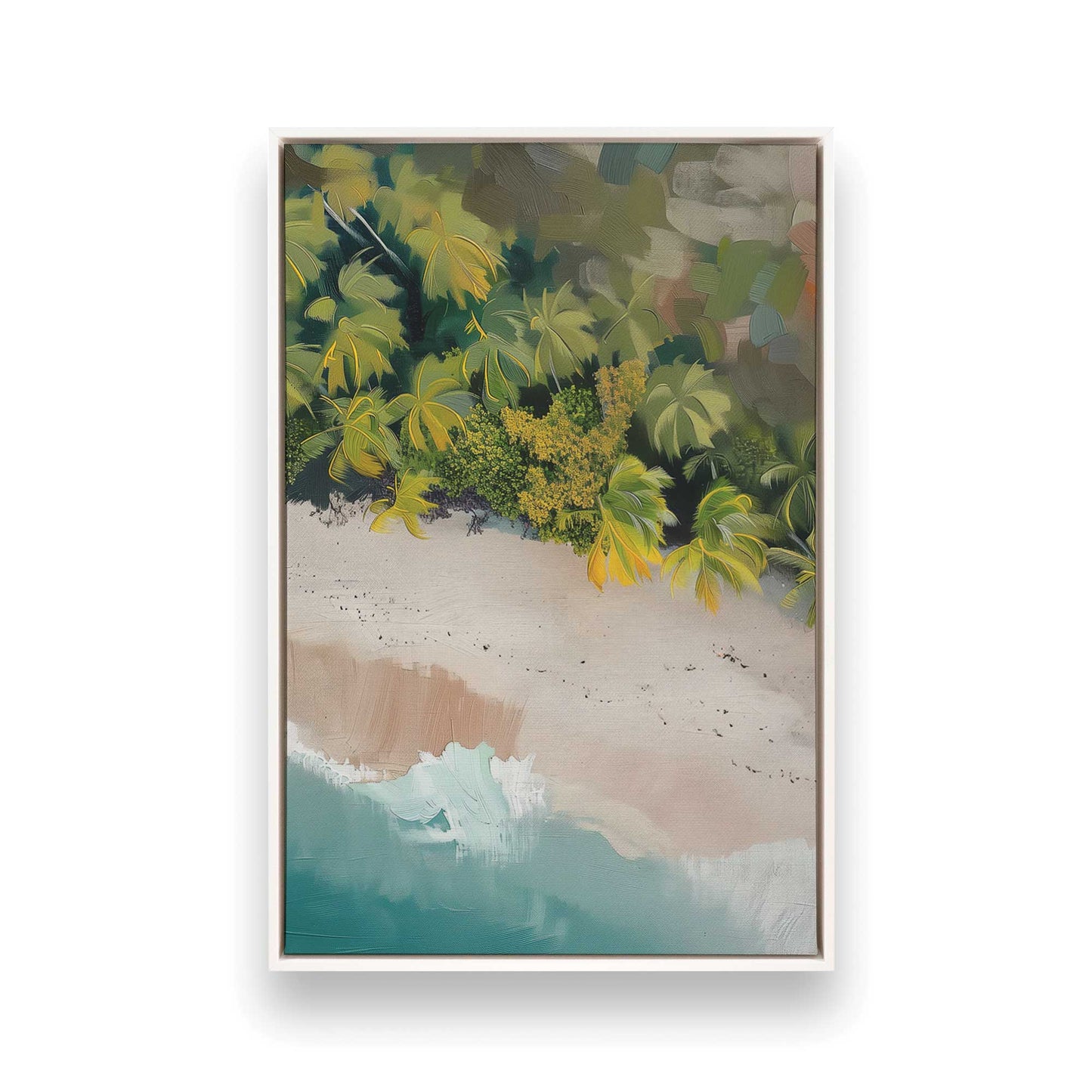[Color:Opaque White], Picture of art in a White frame
