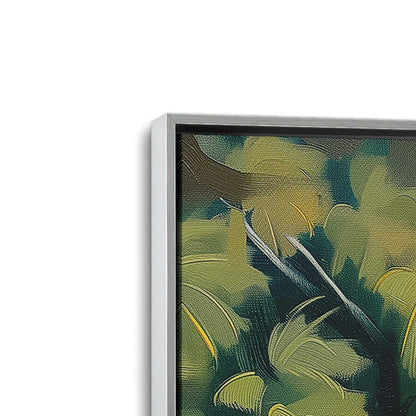 [Color:Polished Chrome], Picture of art in a Polished Chrome frame at an angle