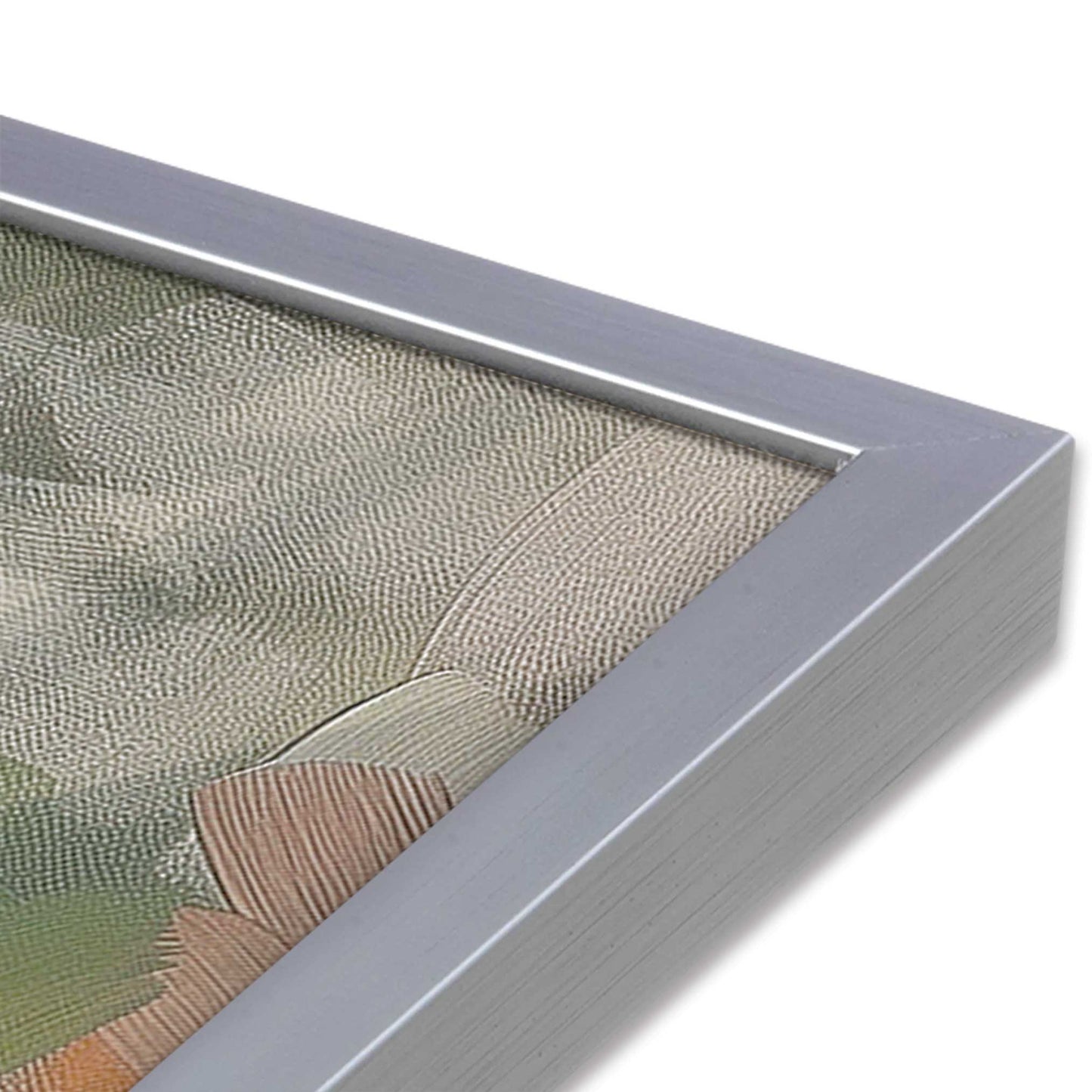 [Color:Polished Chrome], Picture of art in a Polished Chrome frame at an angle