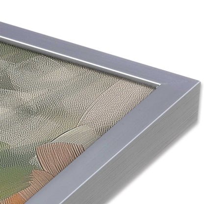 [Color:Polished Chrome], Picture of art in a Polished Chrome frame at an angle