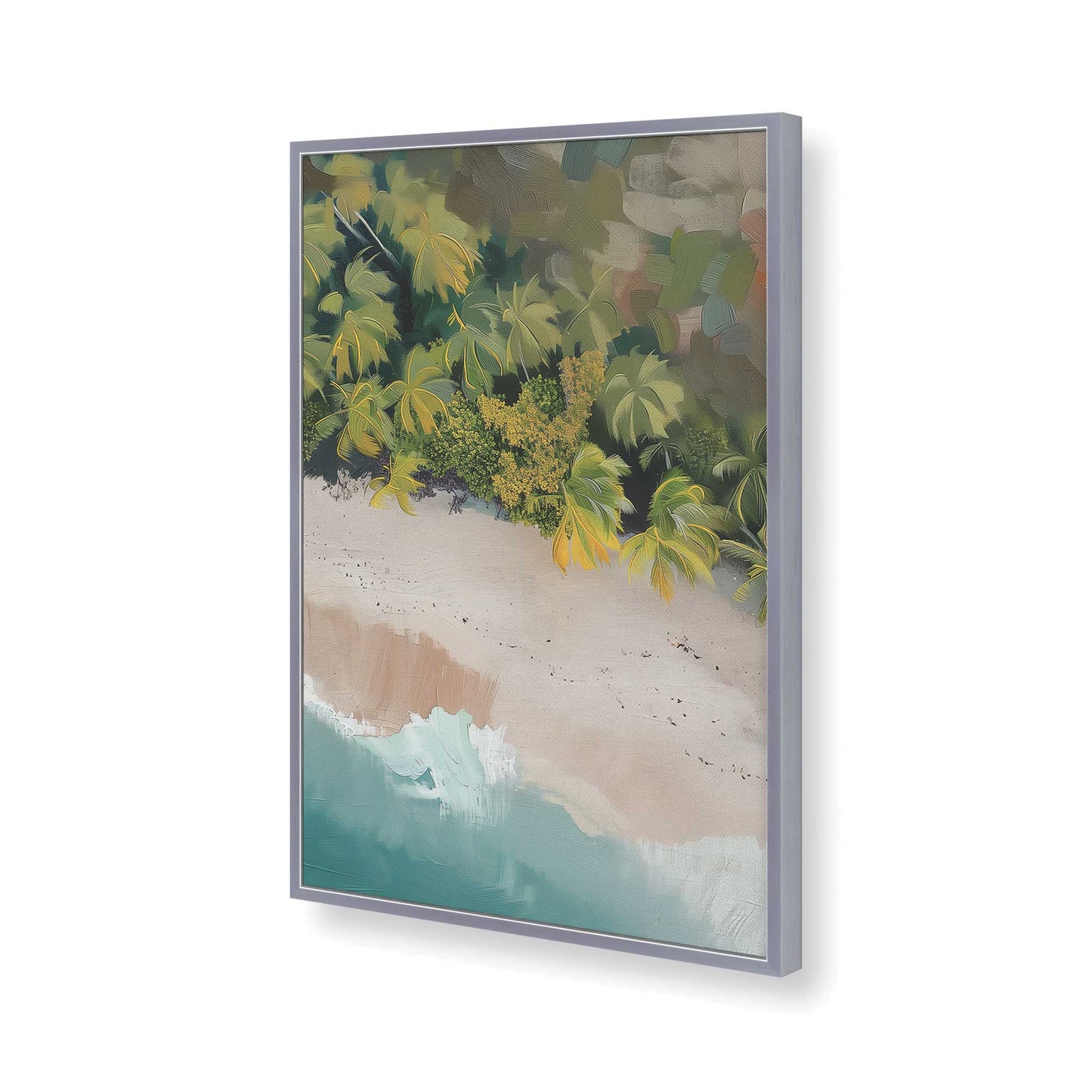 [Color:Polished Chrome], Picture of art in a Polished Chrome frame of the corner