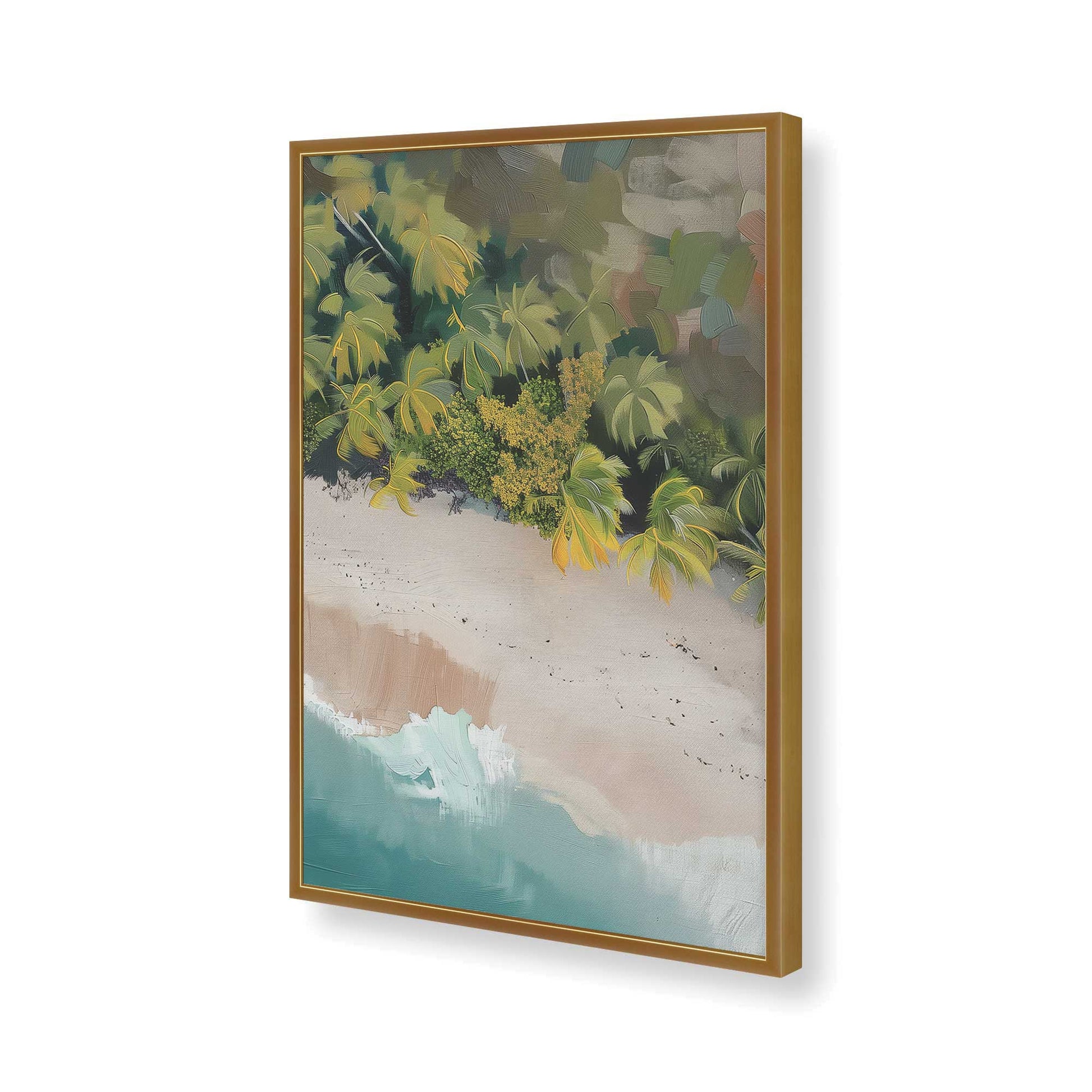 [Color:Polished Gold], Picture of art in a Polished Gold frame of the corner