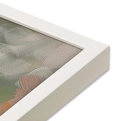 [Color:Opaque White], Picture of art in a Opaque White frame at an angle