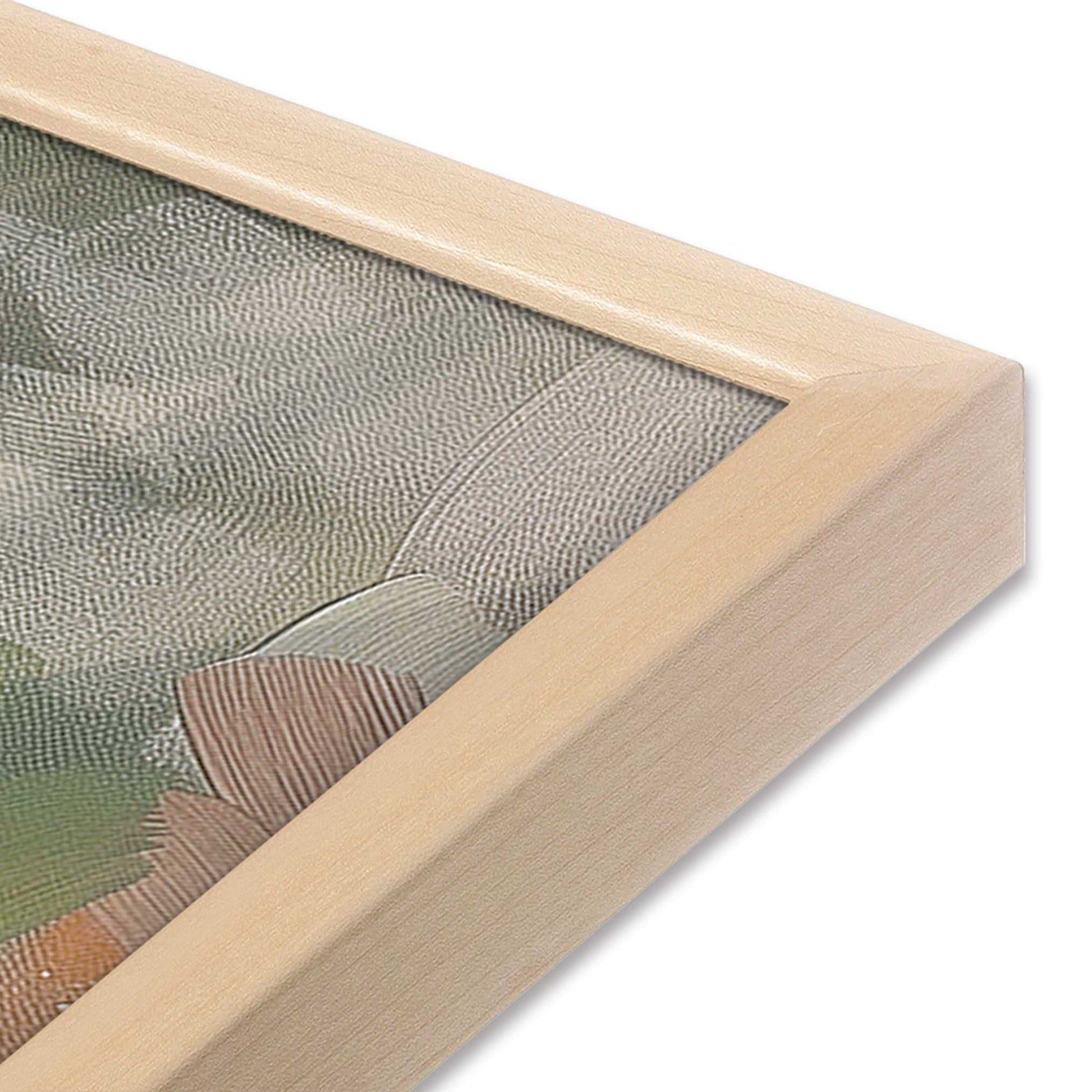 [Color:Raw Maple], Picture of art in a Raw Maple frame at an angle
