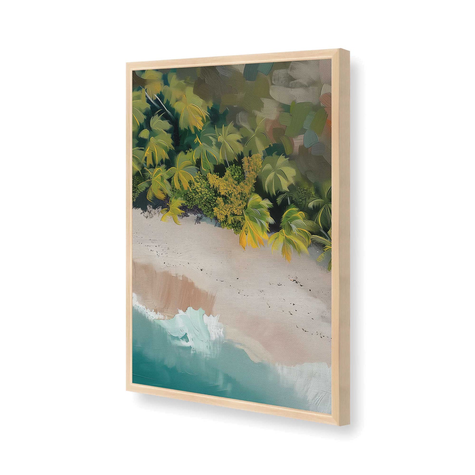 [Color:Raw Maple], Picture of art in a Raw Maple frame of the corner