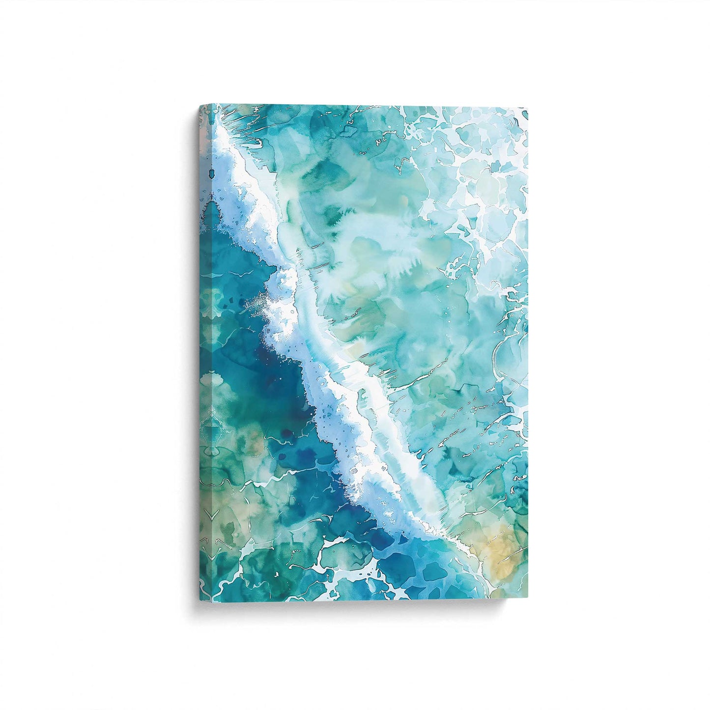 [Color:Stretched Canvas], Picture of art at an angle