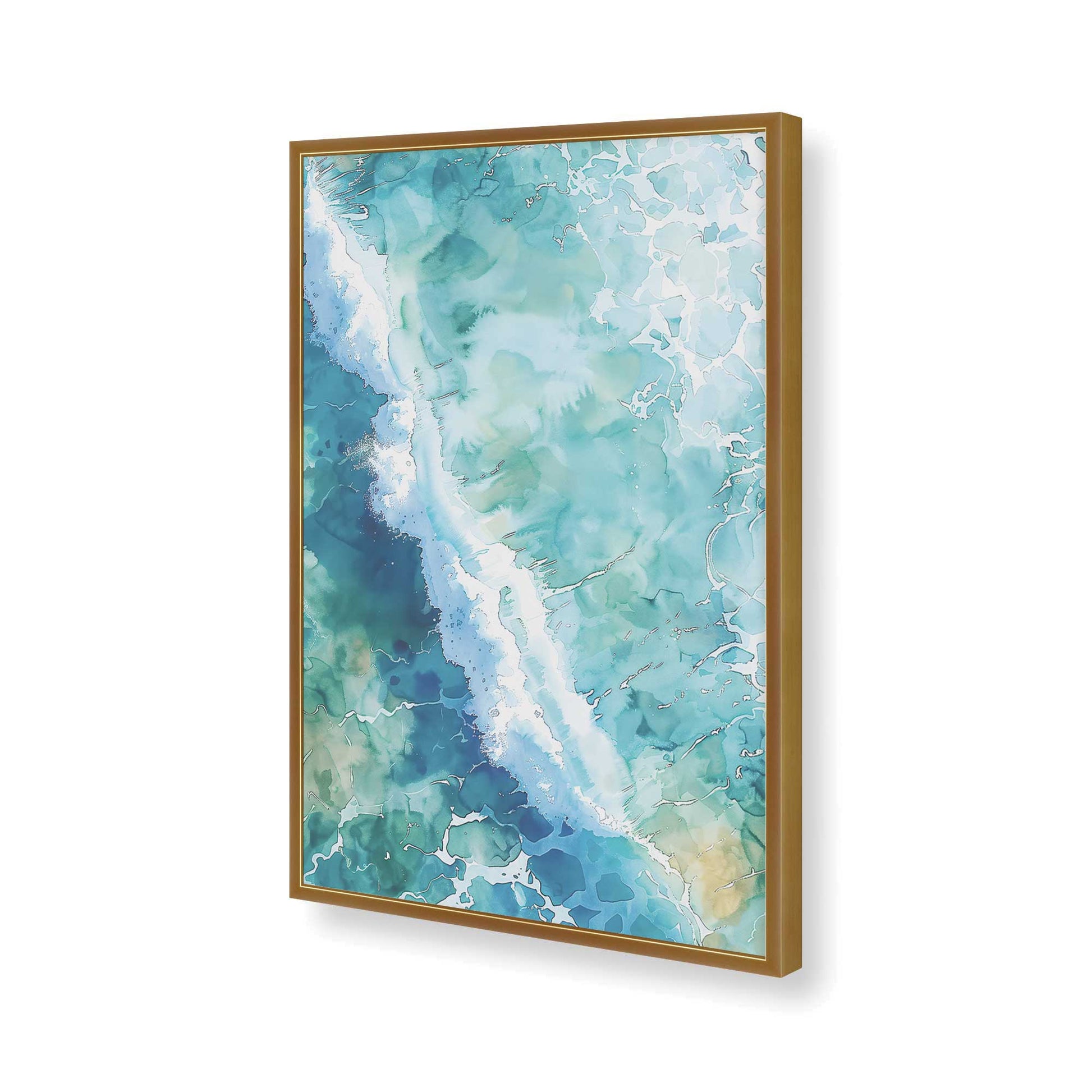 [Color:Polished Gold], Picture of art in a Polished Gold frame of the corner