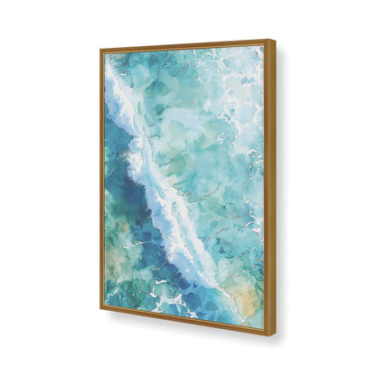 [Color:Polished Gold], Picture of art in a Polished Gold frame of the corner