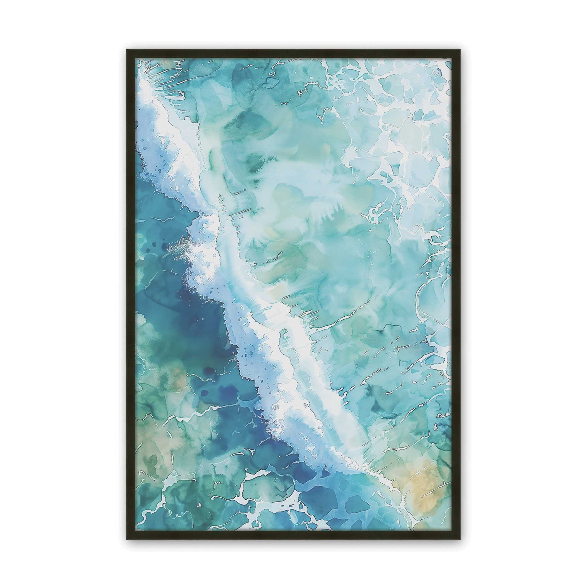 [Color:Satin Black], Picture of art in a Satin Black frame