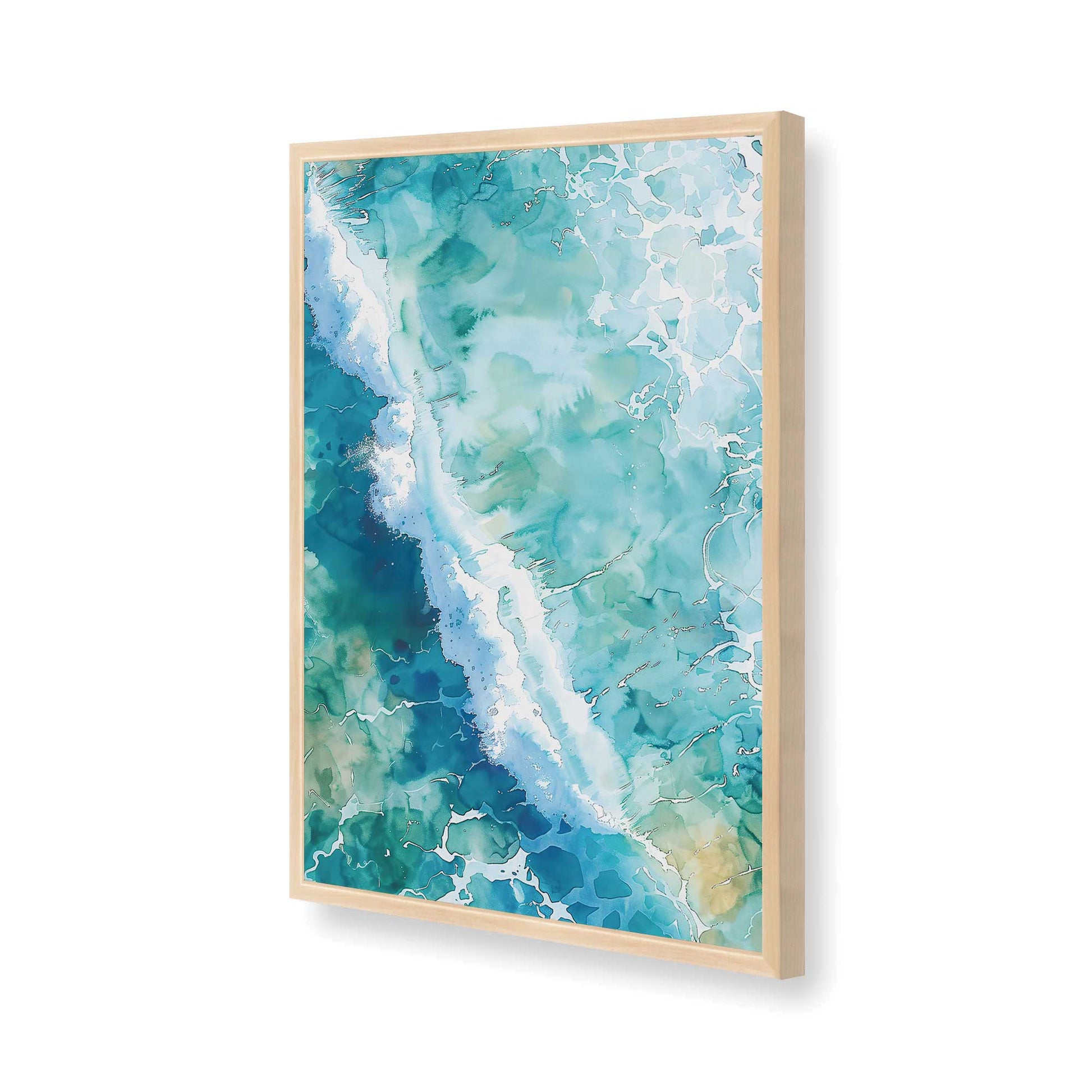 [Color:Raw Maple], Picture of art in a Raw Maple frame of the corner