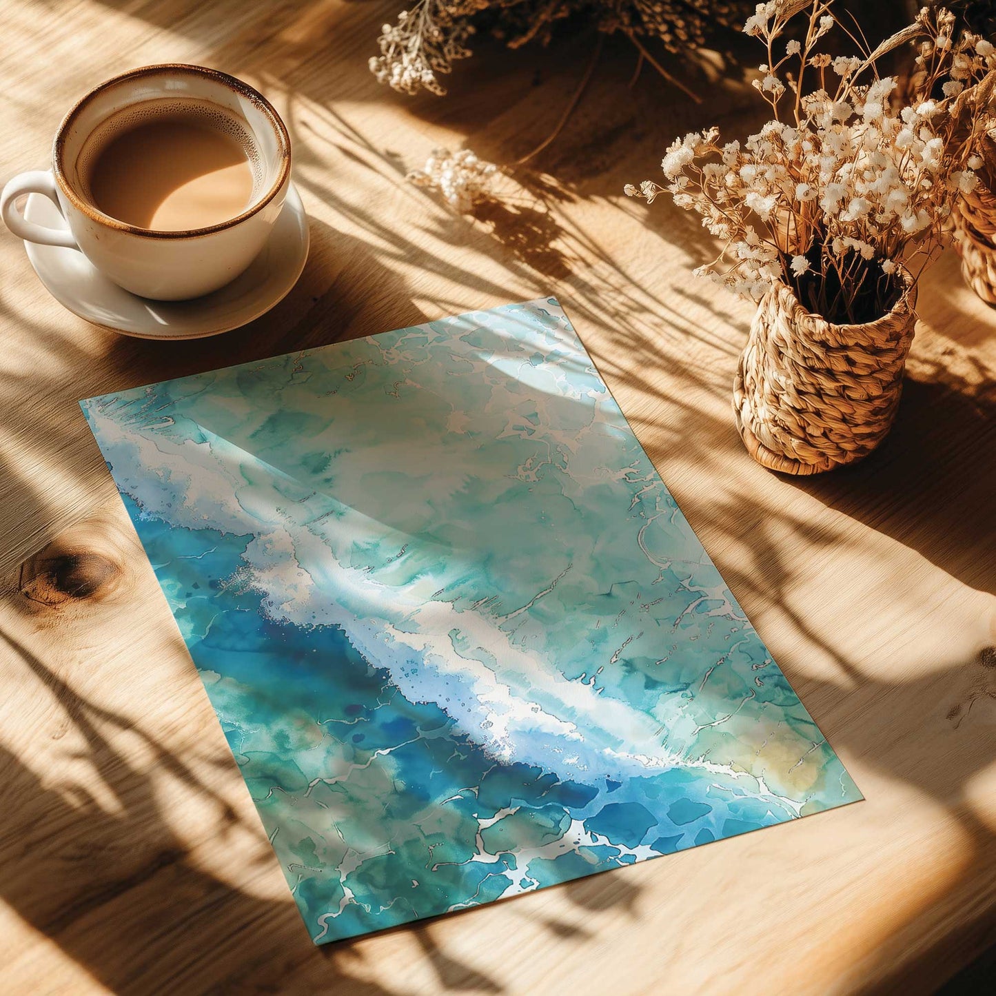 Ocean Veins Aerial I Print