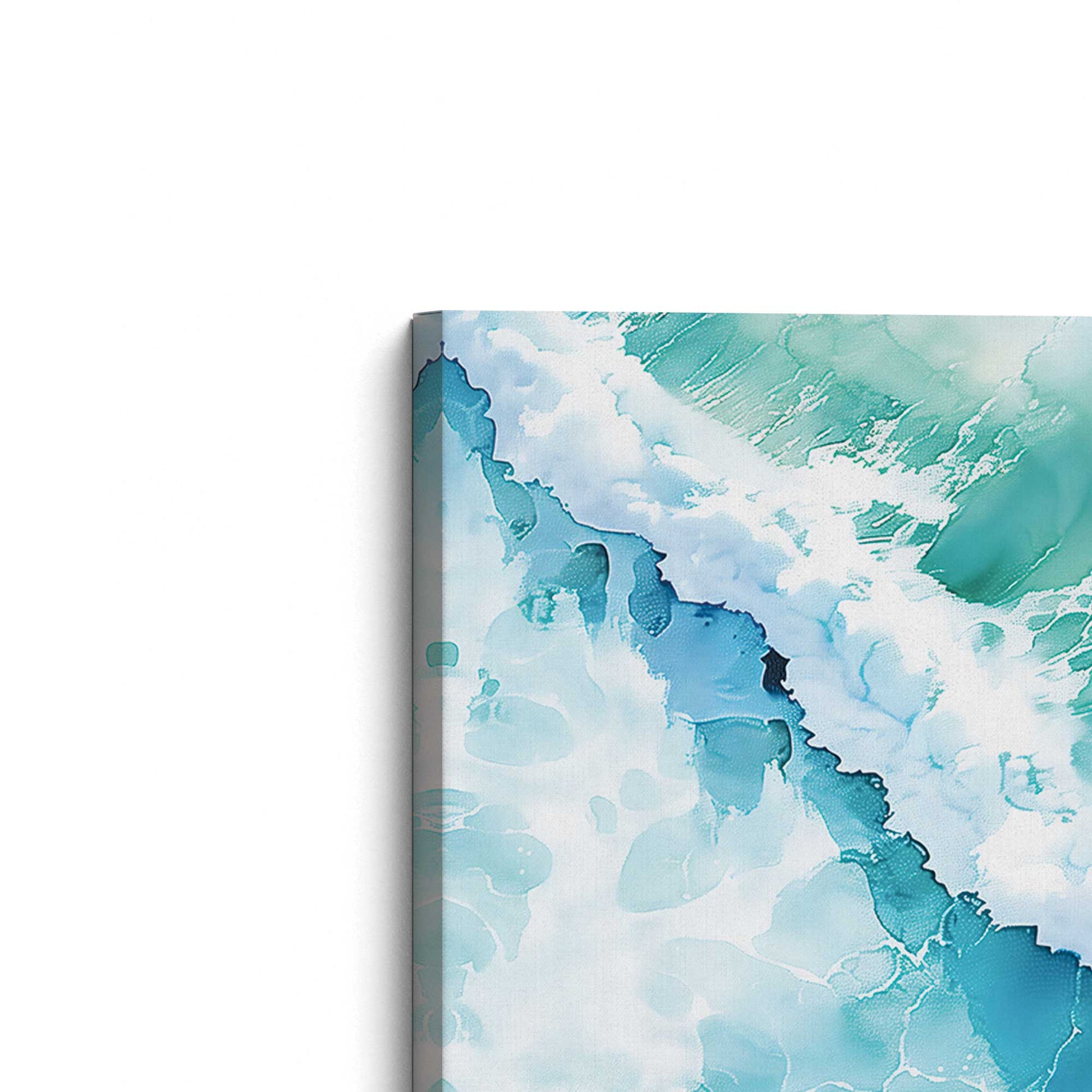 [Color:Stretched Canvas], Picture of the corner of the art