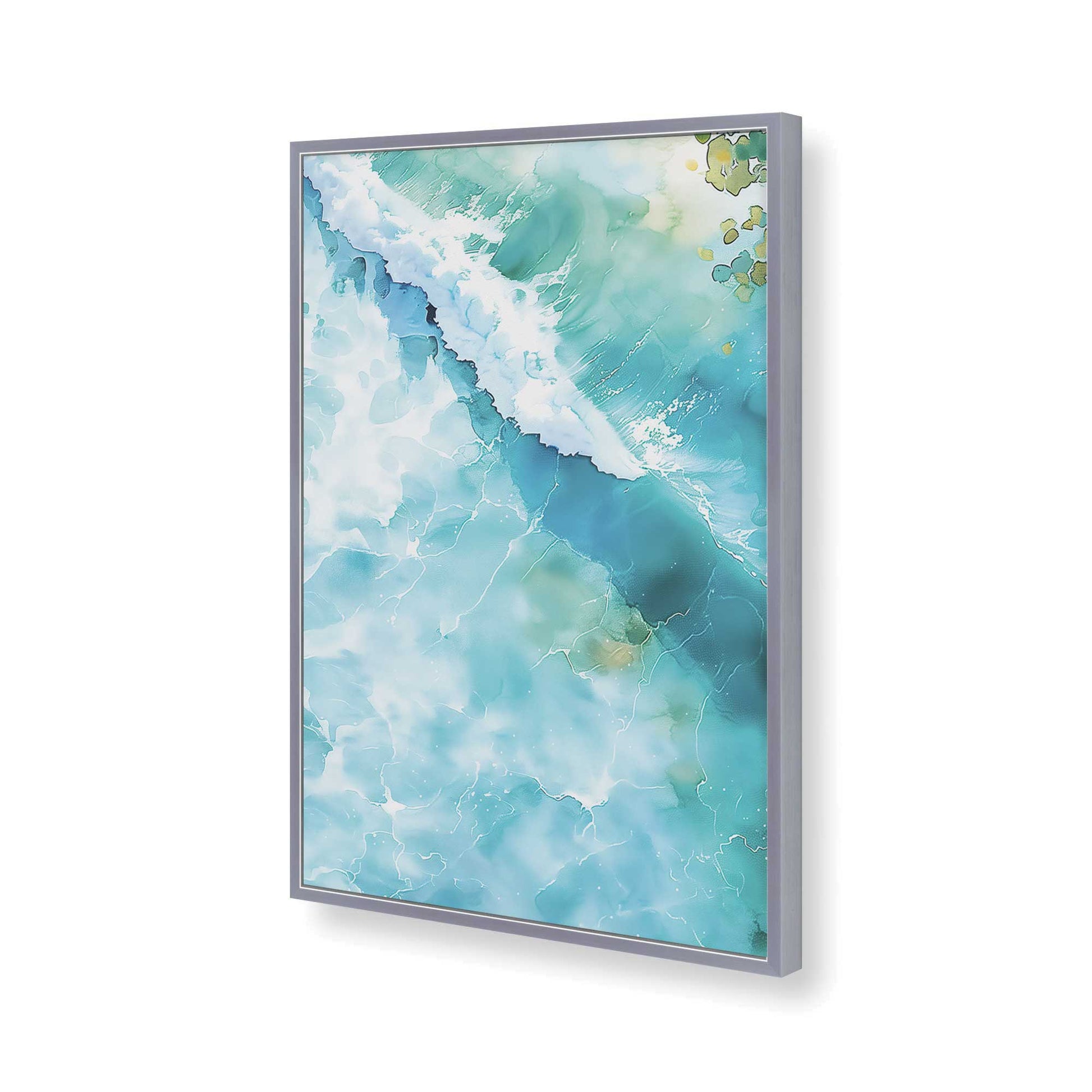 [Color:Polished Chrome], Picture of art in a Polished Chrome frame of the corner