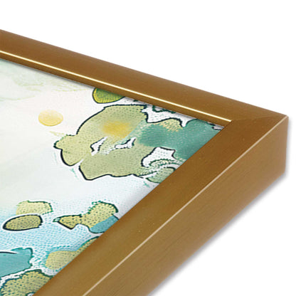 [Color:Polished Gold], Picture of art in a Polished Gold frame at an angle