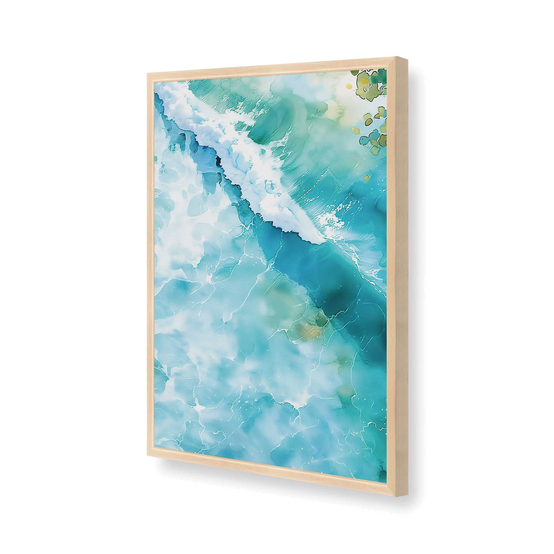 [Color:Raw Maple], Picture of art in a Raw Maple frame of the corner