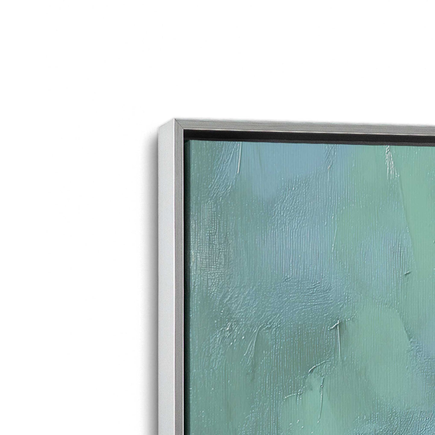 [Color:Polished Chrome], Picture of art in a Polished Chrome frame at an angle