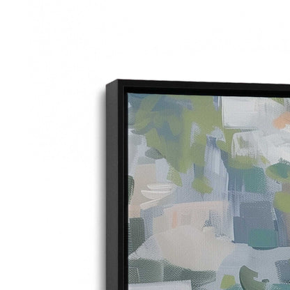 [Color:Satin Black], Picture of art in a Satin Black frame at an angle