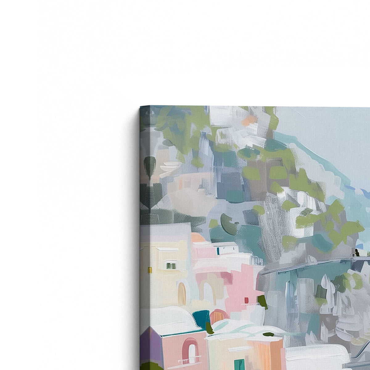 [Color:Stretched Canvas], Picture of the corner of the art