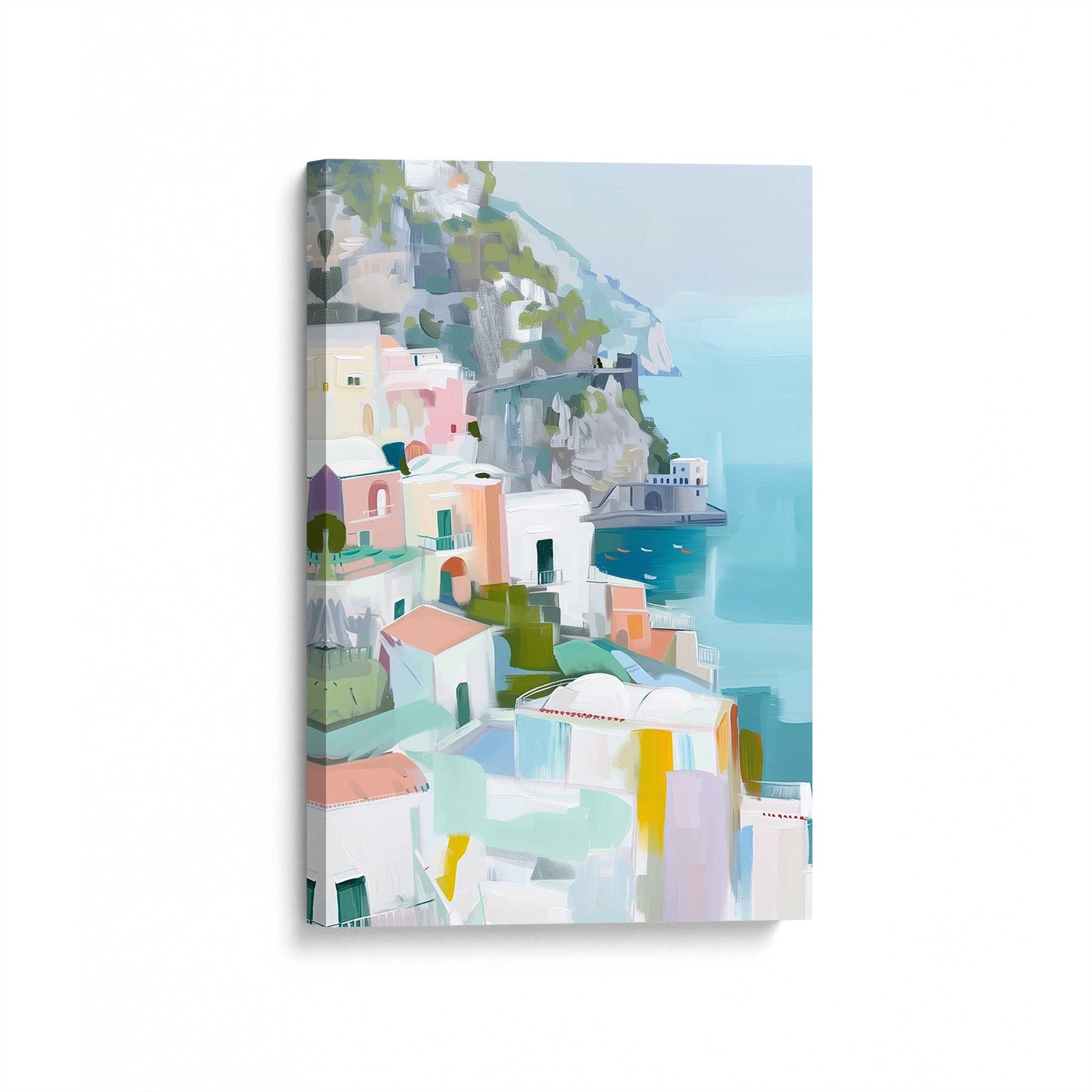 [Color:Stretched Canvas], Picture of art at an angle