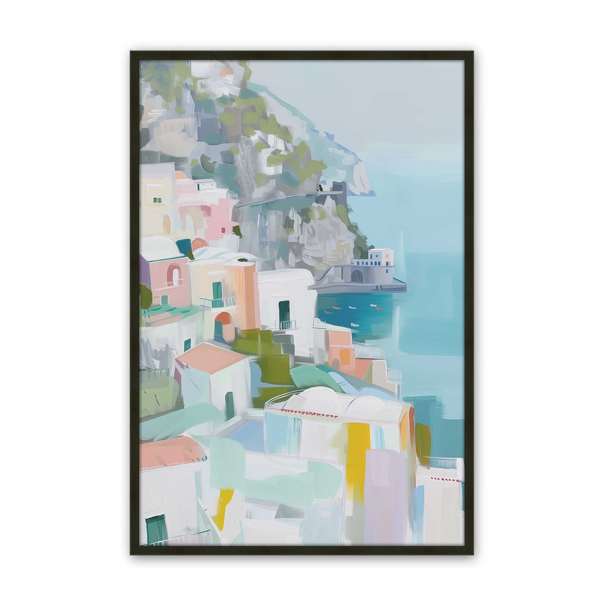 [Color:Satin Black], Picture of art in a Satin Black frame