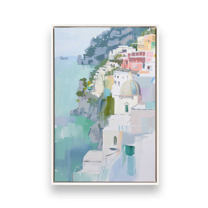 [Color:Opaque White], Picture of art in a White frame
