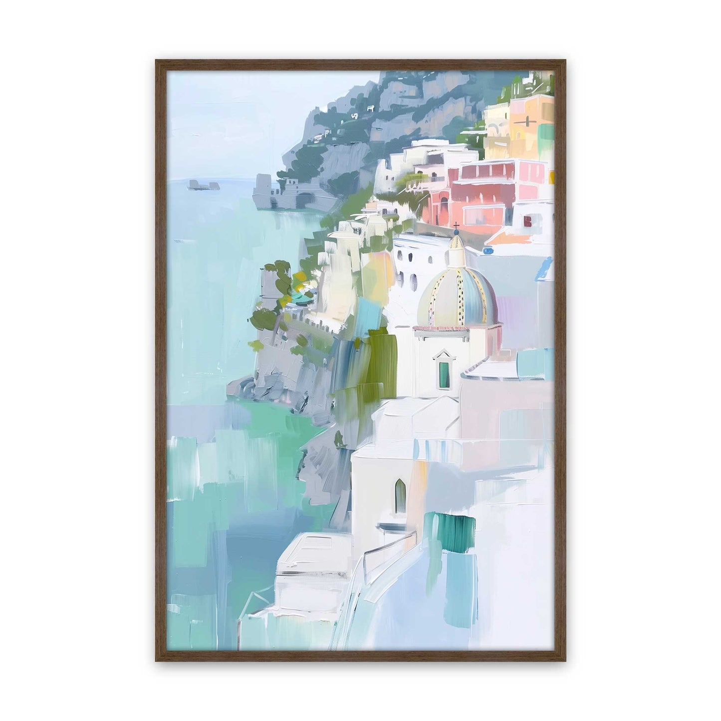 [Color:Walnut], Picture of art in a Walnut frame