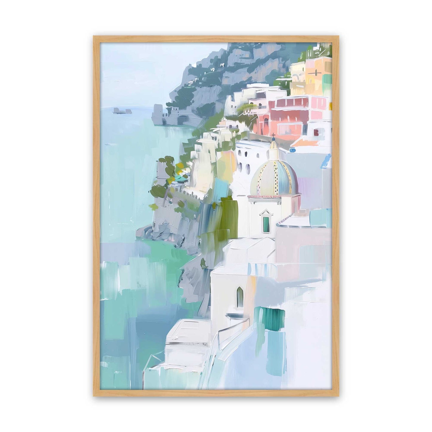 [Color:American Maple], Picture of art in a American Maple frame