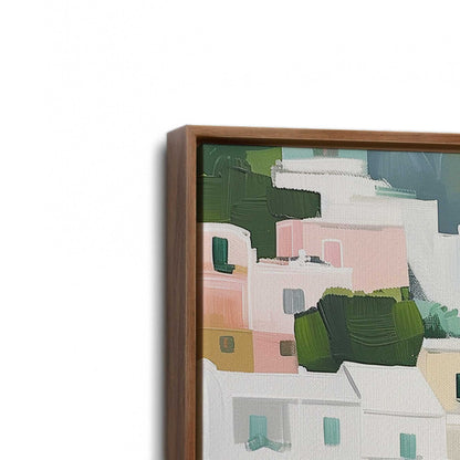 [Color:Walnut], Picture of art in a Walnut frame at an angle