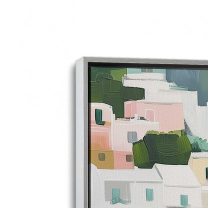 [Color:Polished Chrome], Picture of art in a Polished Chrome frame at an angle