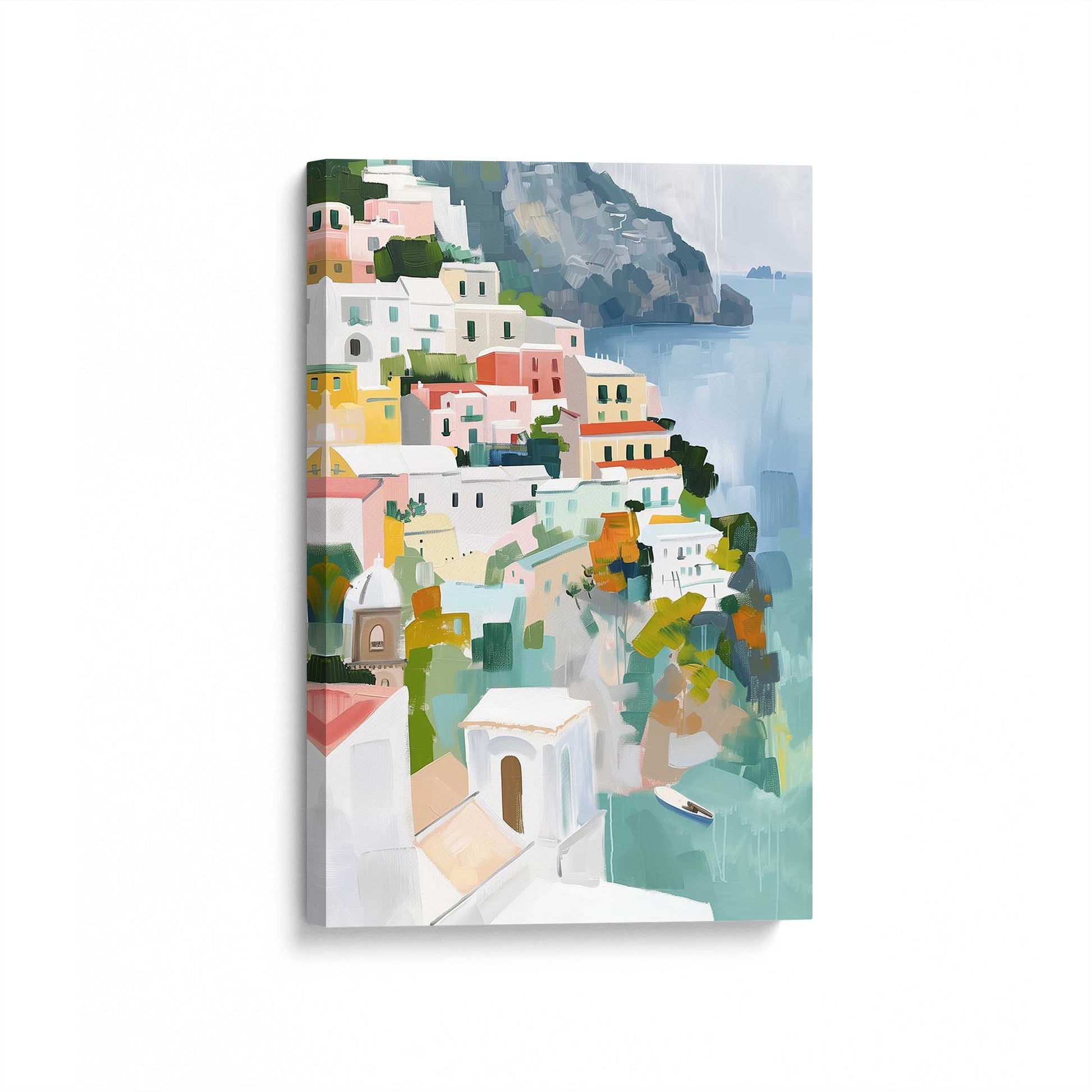[Color:Stretched Canvas], Picture of art at an angle