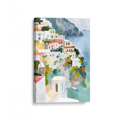 [Color:Stretched Canvas], Picture of art at an angle