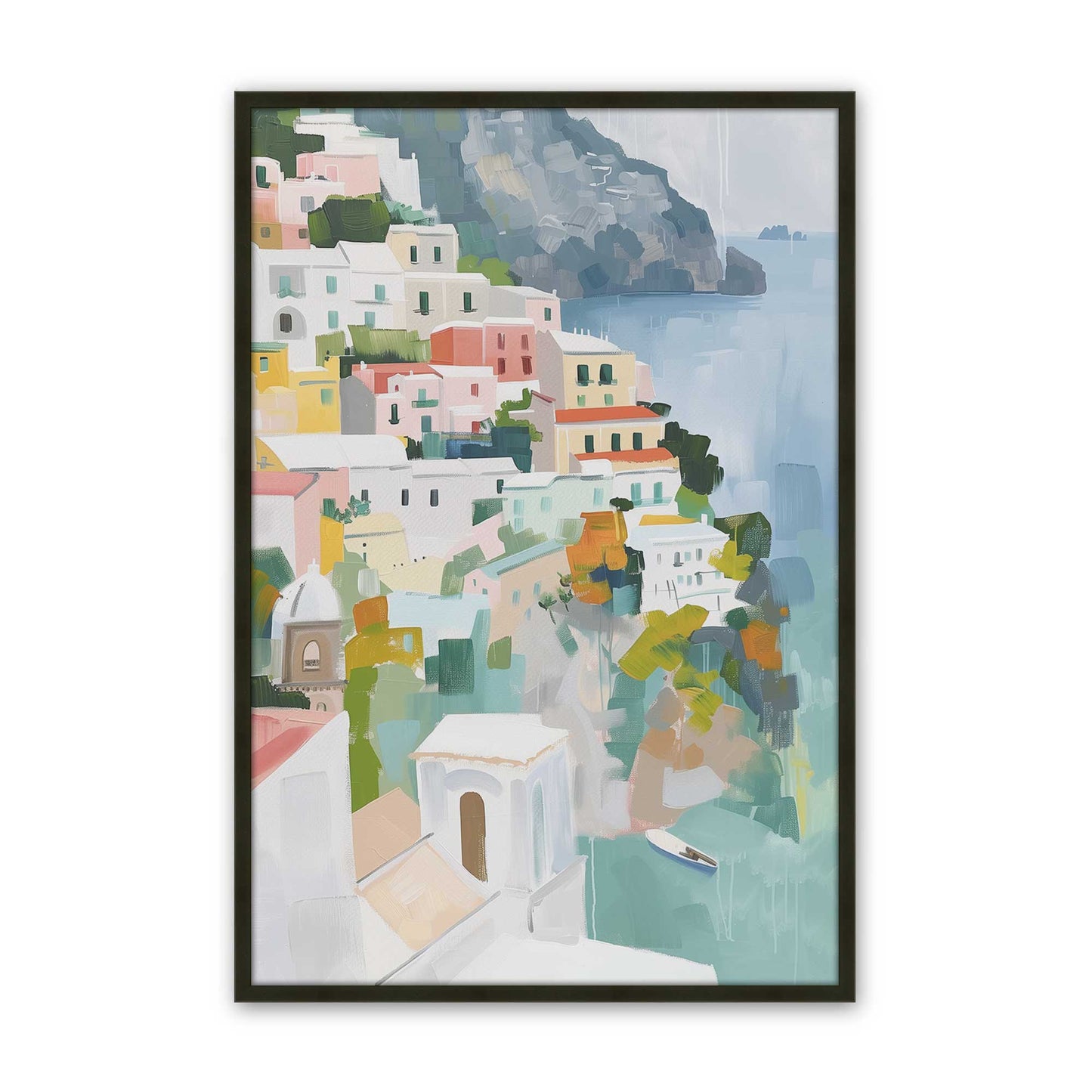 [Color:Satin Black], Picture of art in a Satin Black frame