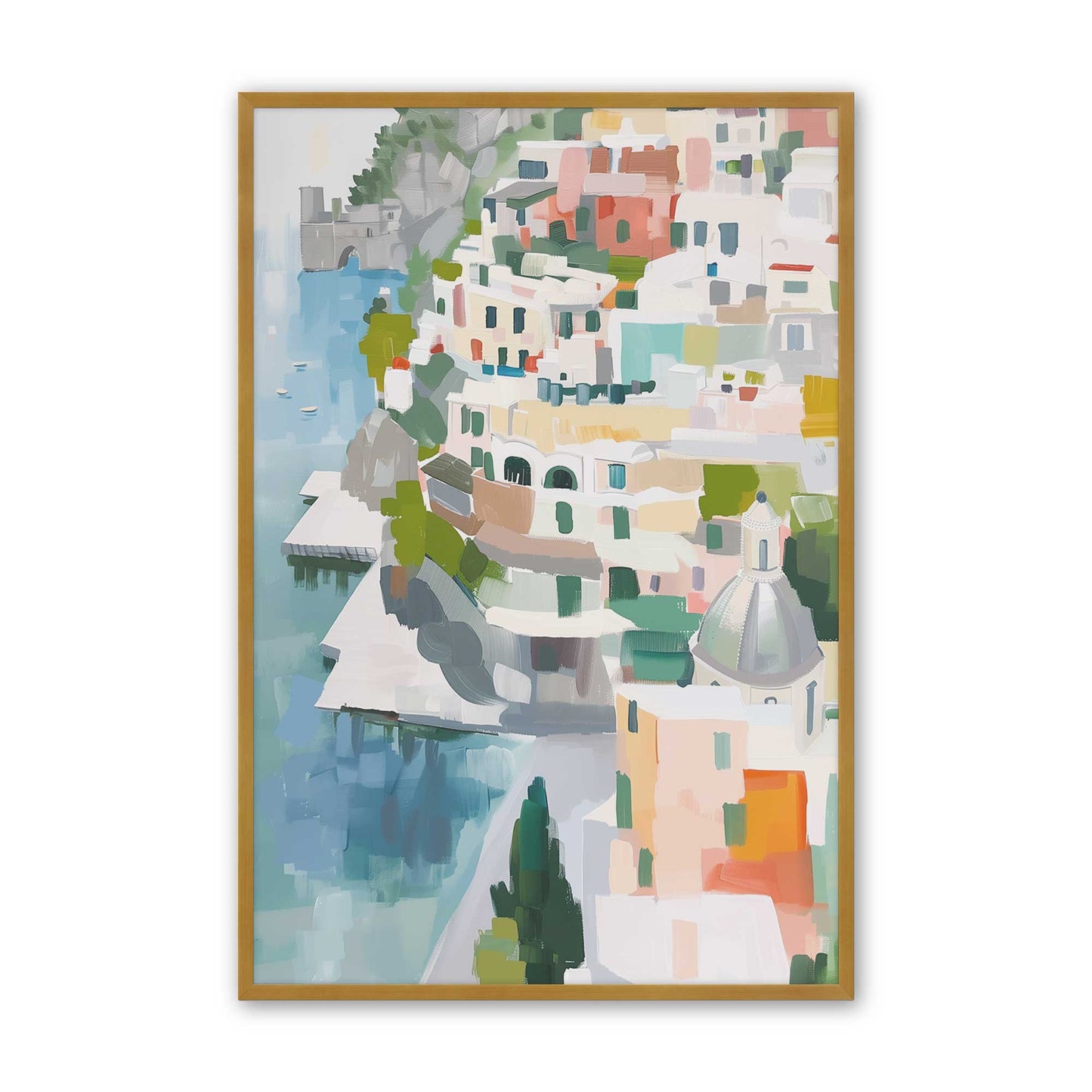 [Color:Polished Gold], Picture of art in a Polished Gold frame
