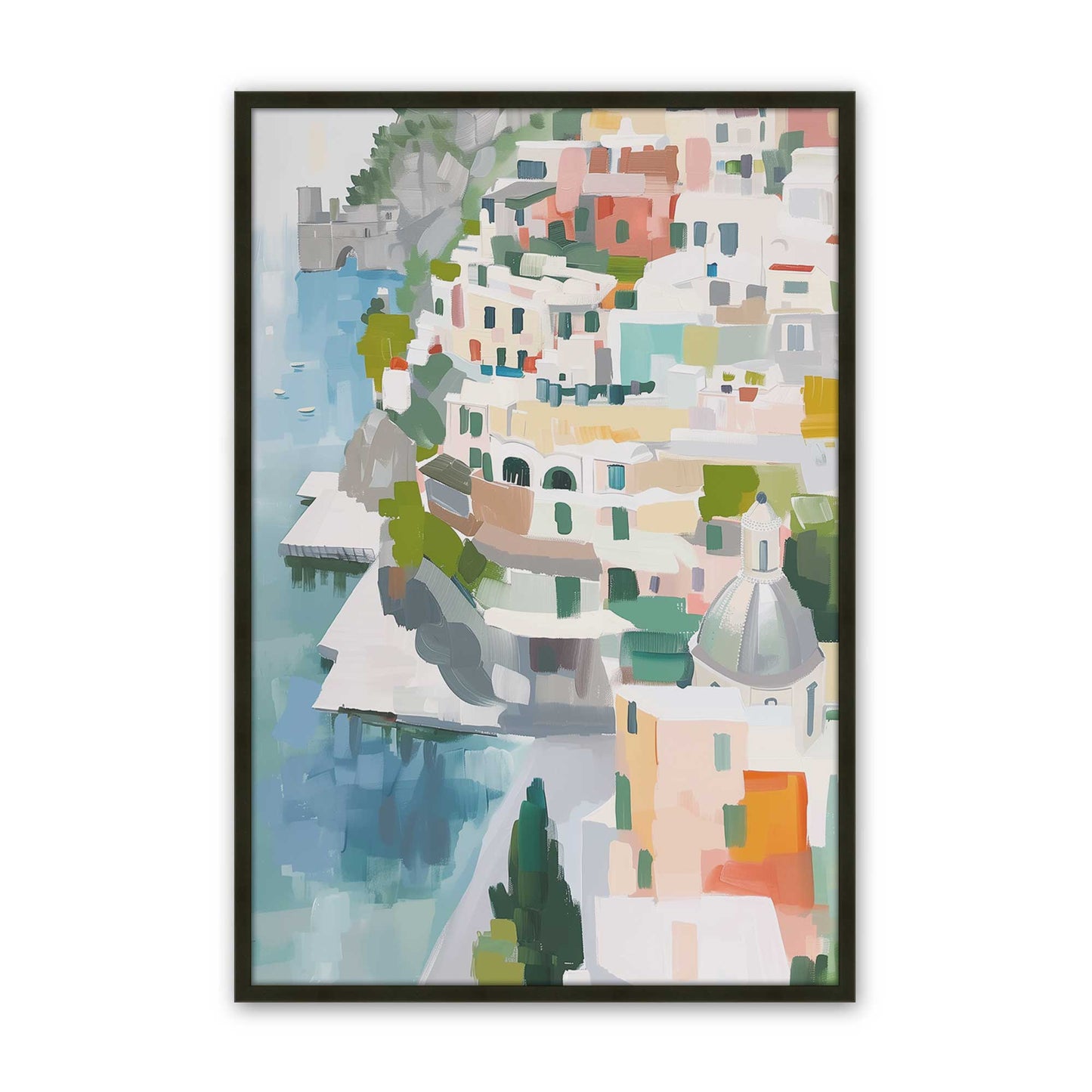 [Color:Satin Black], Picture of art in a Satin Black frame