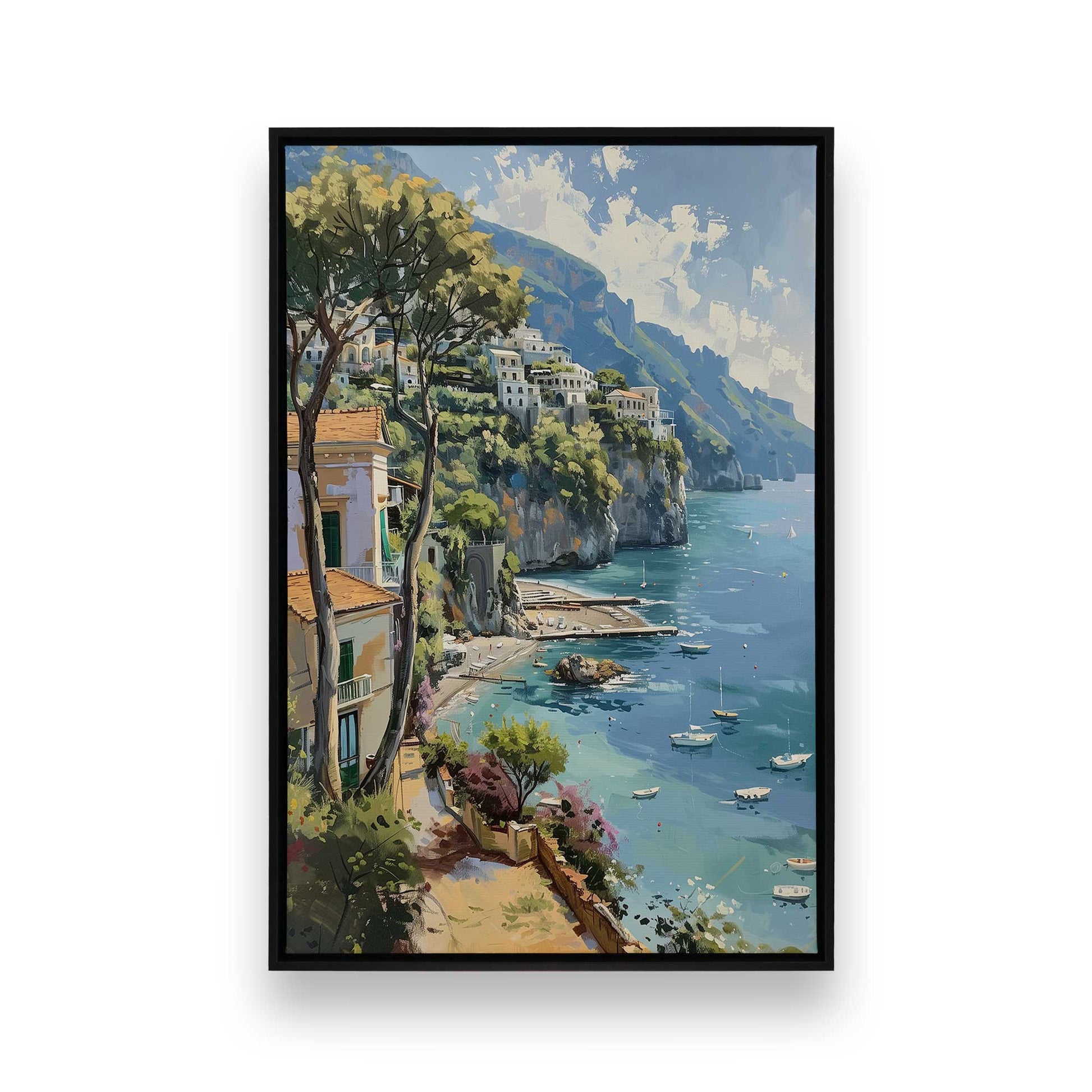 [Color:Satin Black], Picture of art in a Satin Black frame