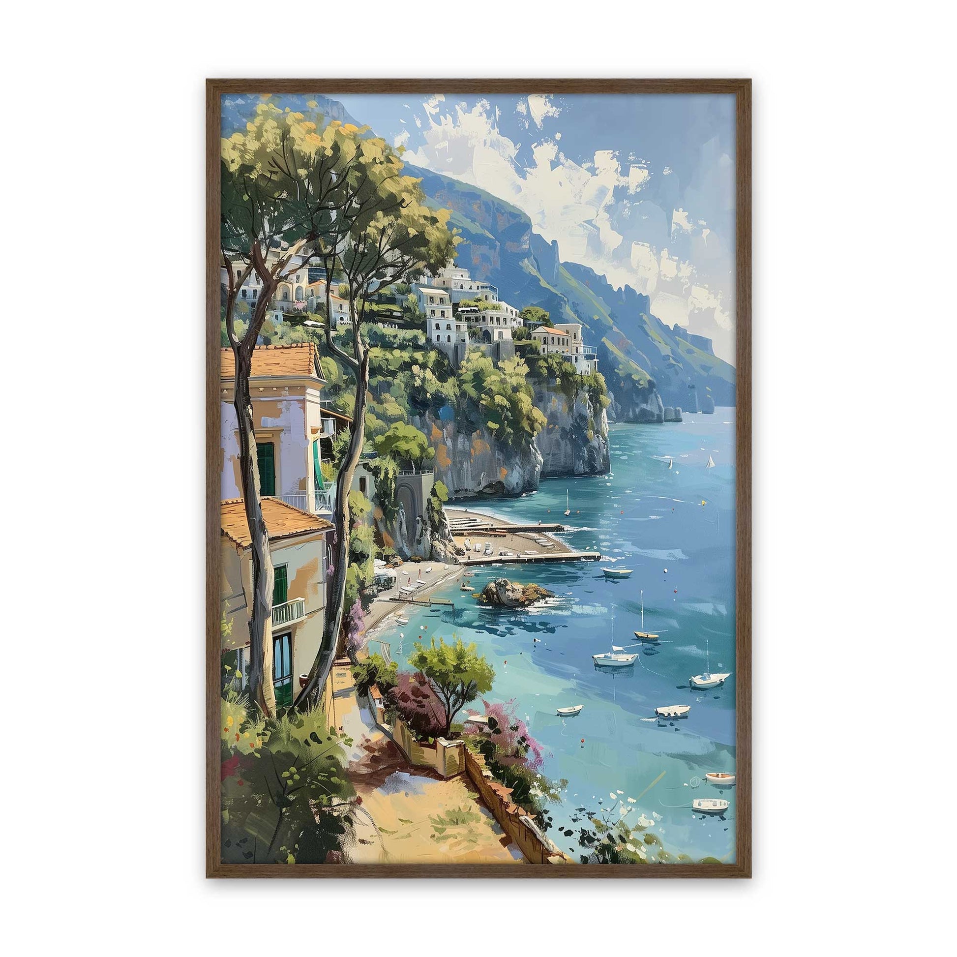 [Color:Walnut], Picture of art in a Walnut frame