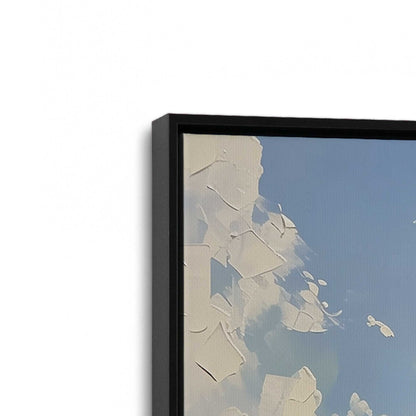 [Color:Satin Black], Picture of art in a Satin Black frame at an angle