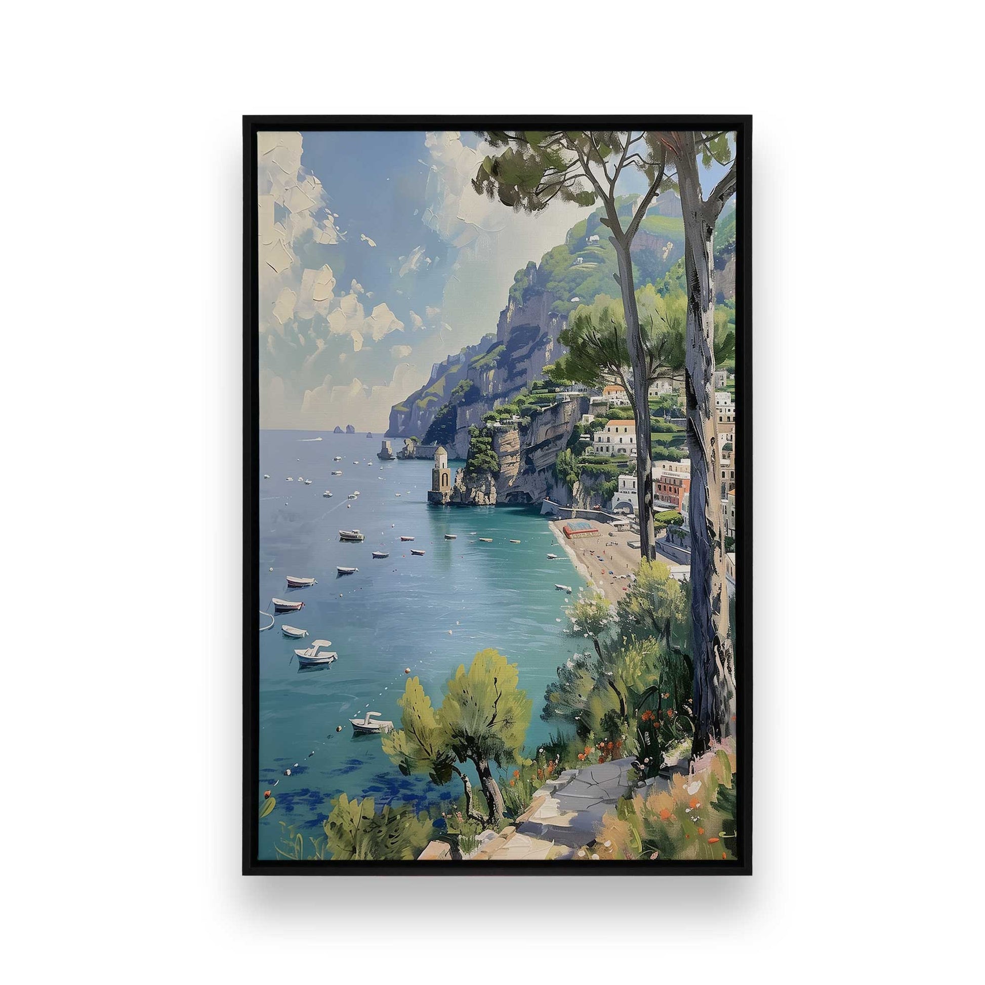 [Color:Satin Black], Picture of art in a Satin Black frame