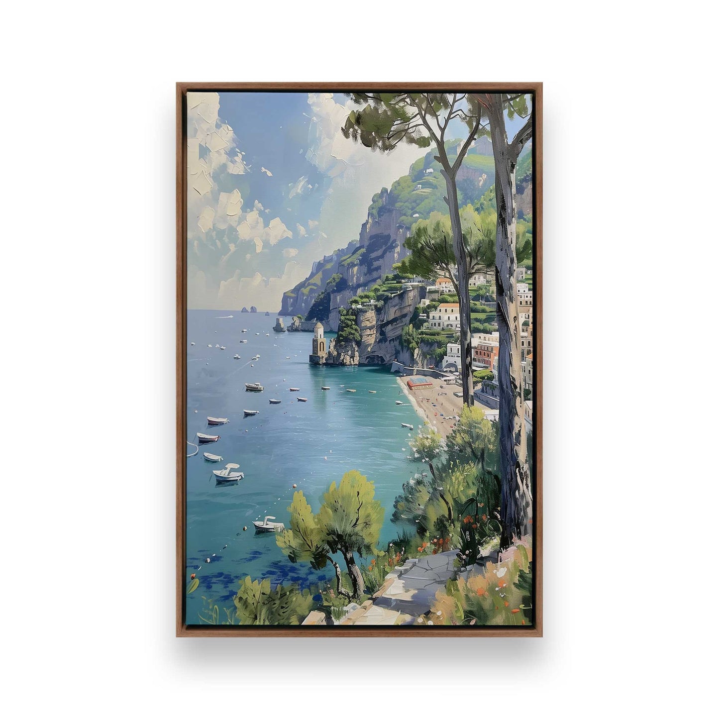 [Color:Walnut], Picture of art in a Walnut frame