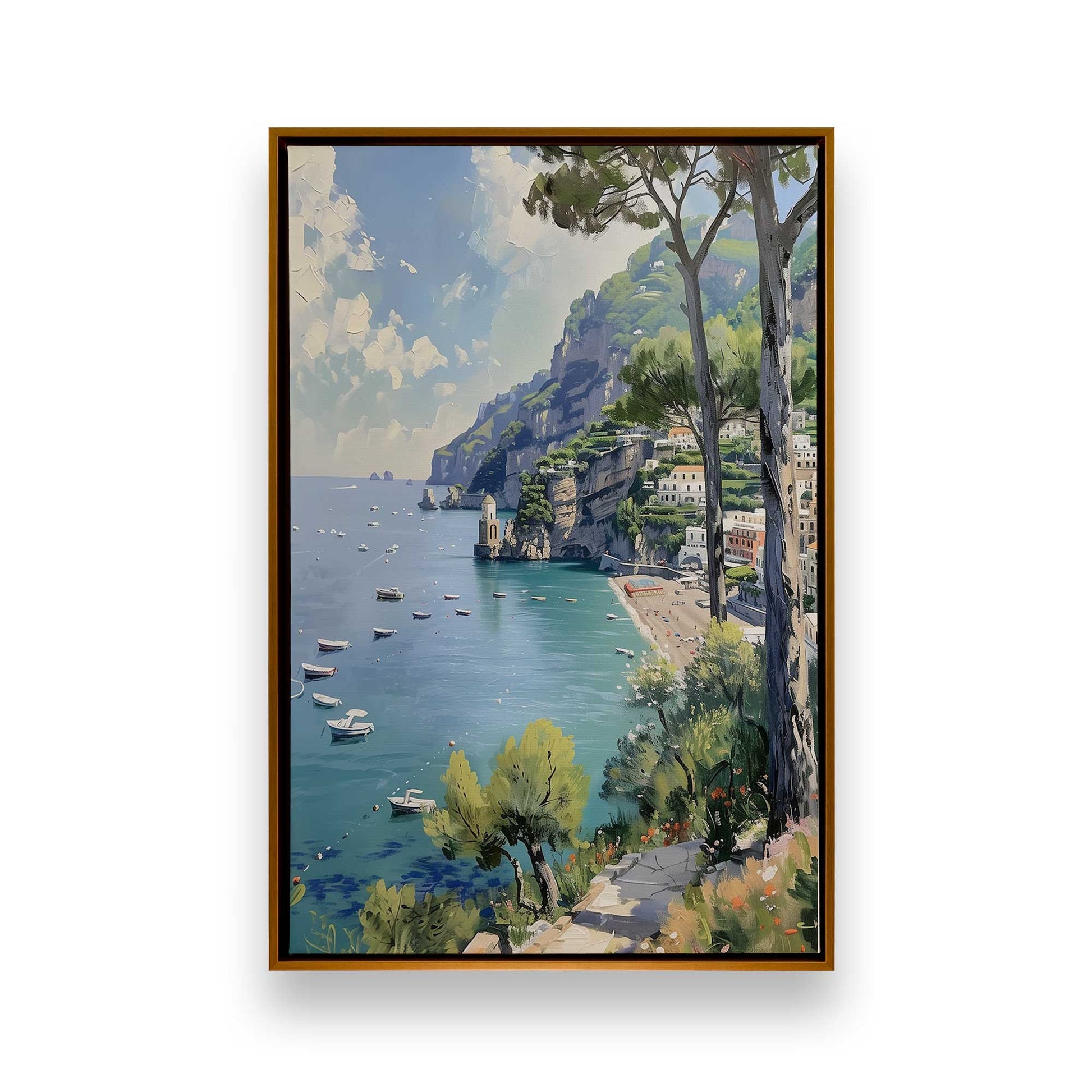 [Color:Polished Gold], Picture of art in a Polished Gold frame