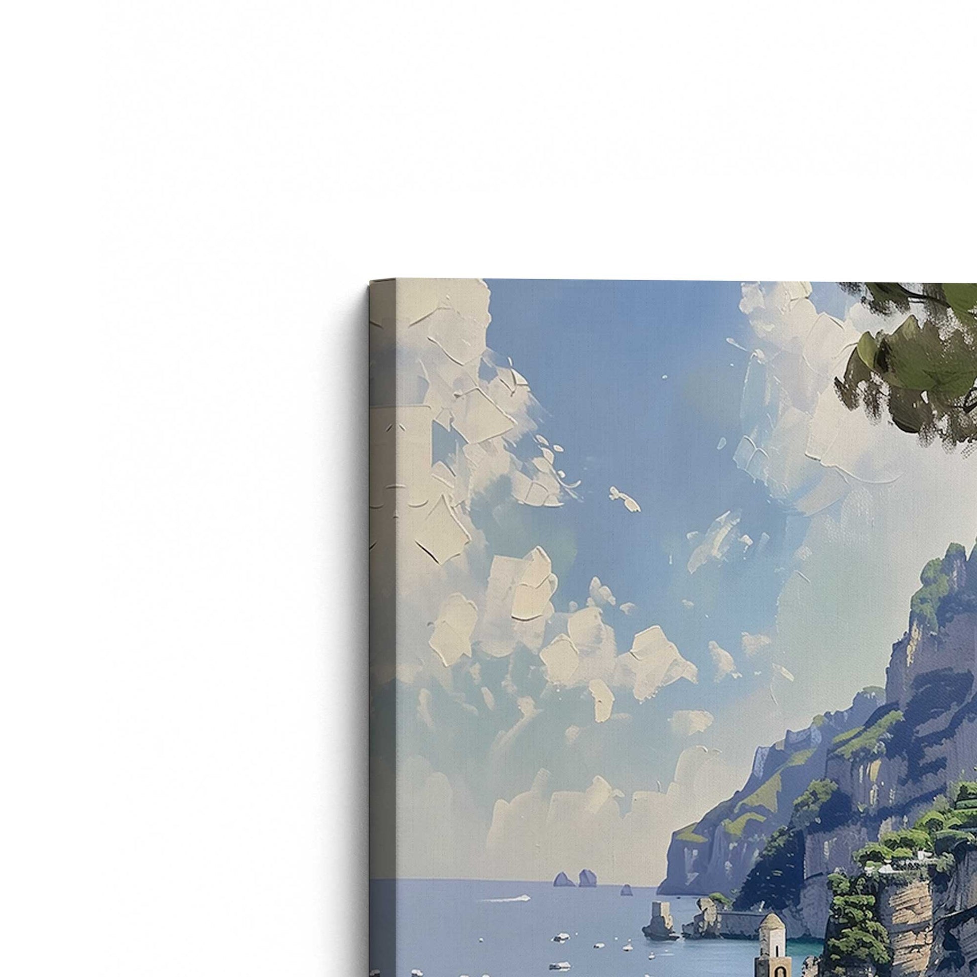 [Color:Stretched Canvas], Picture of the corner of the art