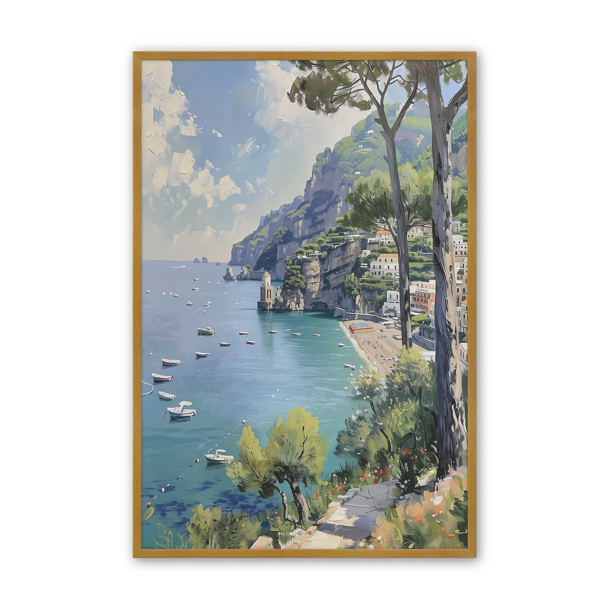 [Color:Polished Gold], Picture of art in a Polished Gold frame