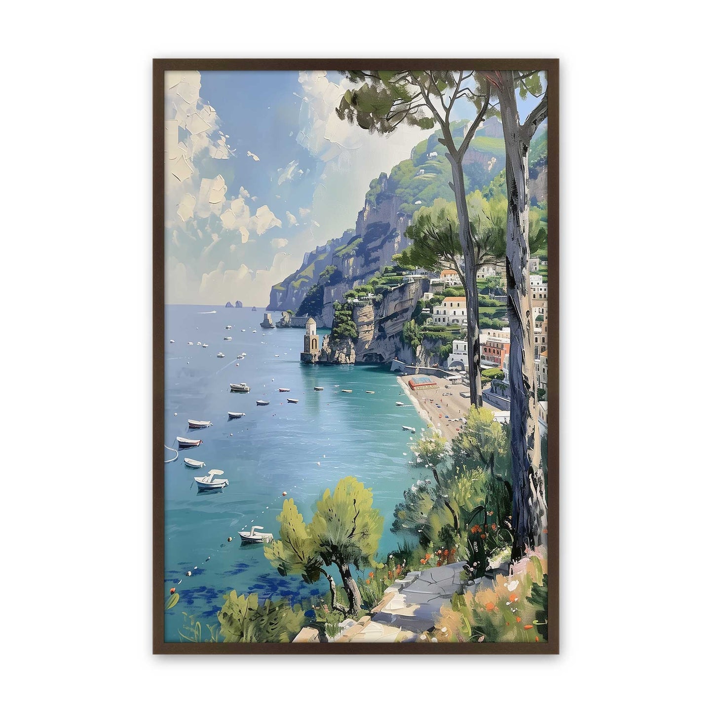 [Color:Belvinder Brown], Picture of art in a Belvinder Brown frame