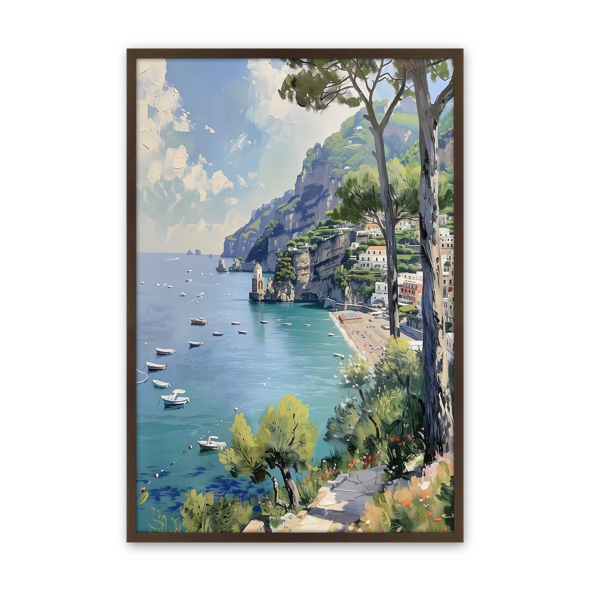 [Color:Belvinder Brown], Picture of art in a Belvinder Brown frame