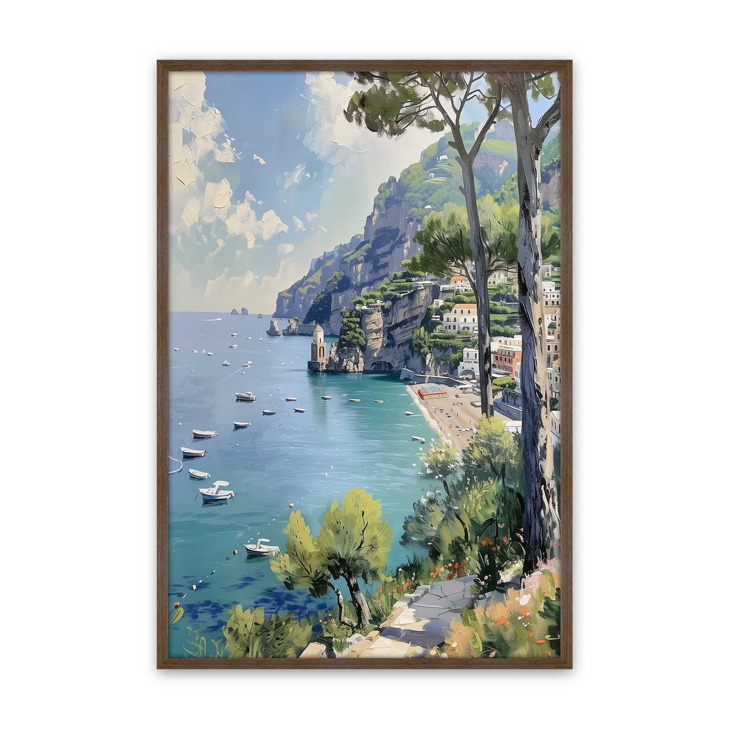 [Color:Walnut], Picture of art in a Walnut frame